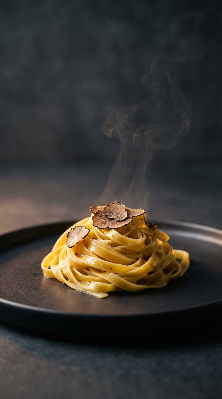 Plated pasta